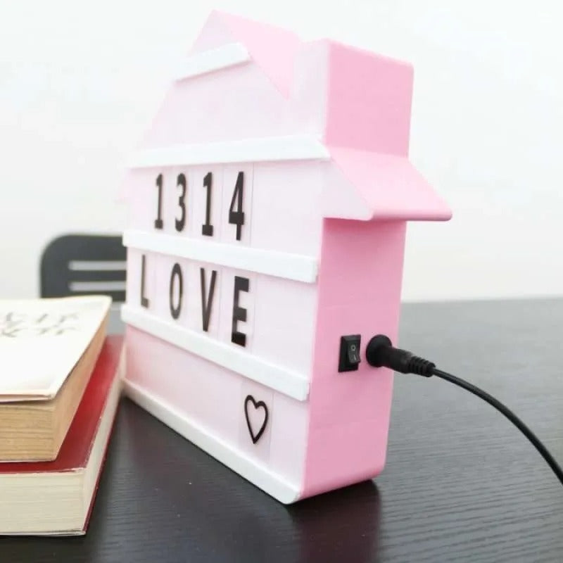 LED Message Light Box Create Your Own Countdowns Messages Or Reminders Card Wall Mount Lightbox For Room Office & Parties Decoration, Party Supplies, Rooms Decorating Items, Battery Power Lightboxes, Birthday Wedding Anniversary Decorative Item & Gift