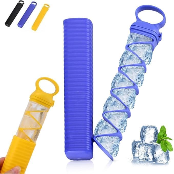 Pull-Out Ice Tray Food Grade Plastic Ice Maker Home Portable Ice Box