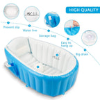 Fayleeko Baby Inflatable Bath tub | Portable Baby Bath Tub for 0 to 5 Years | Non Slip Travel Swimming Pool for Kids with Air Pump