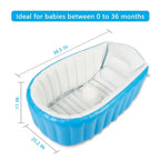 Fayleeko Baby Inflatable Bath tub | Portable Baby Bath Tub for 0 to 5 Years | Non Slip Travel Swimming Pool for Kids with Air Pump