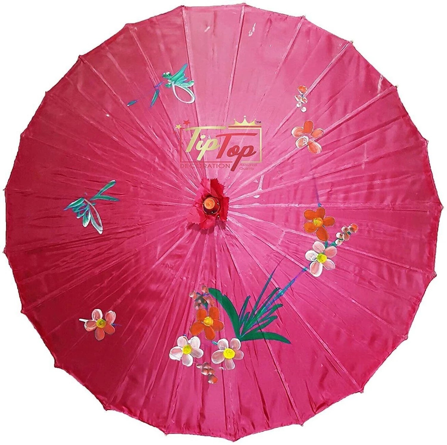 Japanese Bamboo Silk Umbrella – Traditional Handmade Art Umbrella for Dance, Home, Restaurant, Bar, Ceiling Decor & Cultural Display 1pc Random