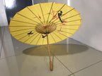 Japanese Bamboo Silk Umbrella – Traditional Handmade Art Umbrella for Dance, Home, Restaurant, Bar, Ceiling Decor & Cultural Display 1pc Random