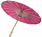 Japanese Bamboo Silk Umbrella – Traditional Handmade Art Umbrella for Dance, Home, Restaurant, Bar, Ceiling Decor & Cultural Display 1pc Random