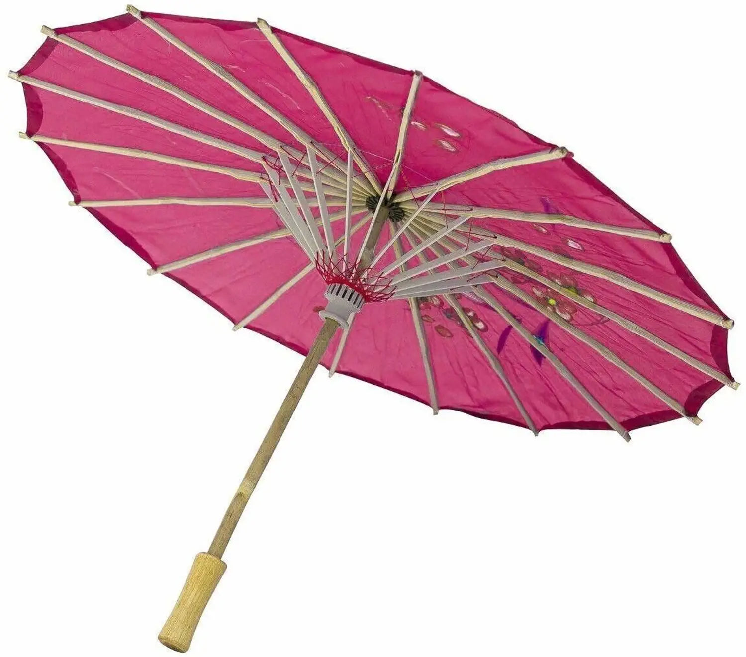 Japanese Bamboo Silk Umbrella – Traditional Handmade Art Umbrella for Dance, Home, Restaurant, Bar, Ceiling Decor & Cultural Display 1pc Random