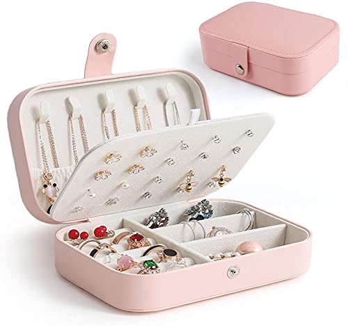 Mini Jewelry Travel Case Small Travel Jewelry Organizer Portable Jewelry Box Travel Mini Storage Organizer Portable Display Storage Box For Rings Earrings Necklaces Gifts, Multicolor Main image