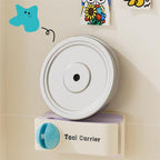 2-in-1 Wall-Mounted Knife Holder with Built-in Sharpener | Integrated Ceramic Sharpening Stone with Magnetic Blade Holder | Space Saving No-Drill Adhesive Tool for Kitchen, Scissors- 1 PC