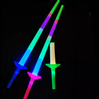 Light Up Talwar for Kids | Expandable LED Laser Sword Toy with Glow in The Dark Lights | Fun Dress-Up & Costume Accessory for Boys & Girls | Safe Flashing Toy Sword for Pretend Play