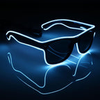 ZYOZ LED Glasses with Clear Lens & Light Up Wire | Party, DJ & Festival Eyewear