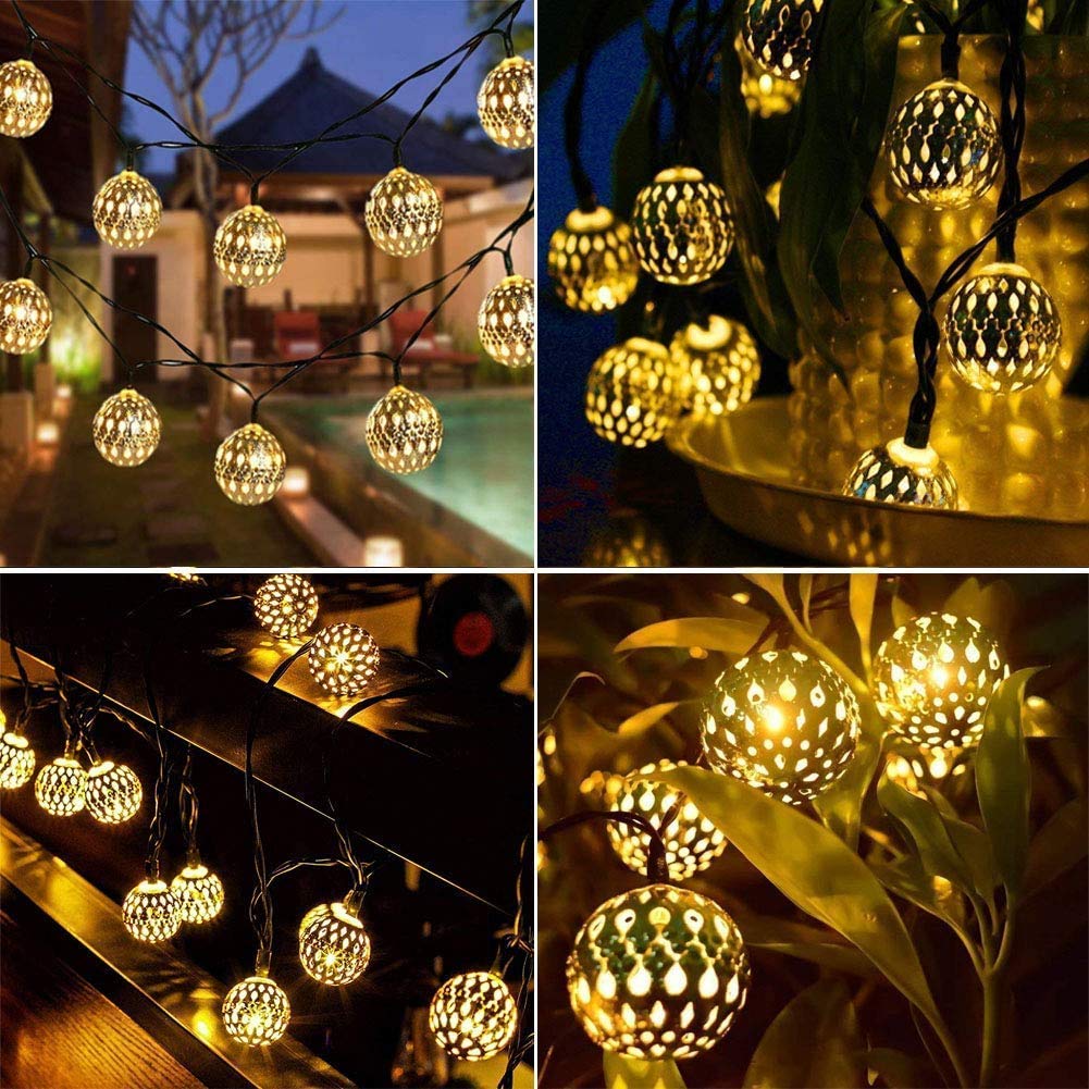 ZYOZ 3mtr 14 Bulbs String Globe Lights for Christmas Festival Party Garden Home Decoration Lighting for Diwali Christmas Navratri Decorative Dussehra Secondary image