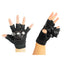 ZYOZ Blue Rotating Laser Gloves LED Palm Gyro Whirlwind Finger Lamp Handheld Cannon DJ Dancing Club Tunnel Effect Party Novelties