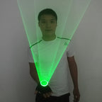 Blue Rotating Laser Gloves LED Palm Gyro Whirlwind Finger Lamp Handheld Cannon DJ Dancing Club Tunnel Effect Party Novelties