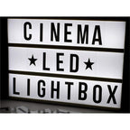 Cinematic Light Box -USB or Battery Operated - Black (Black, A4)