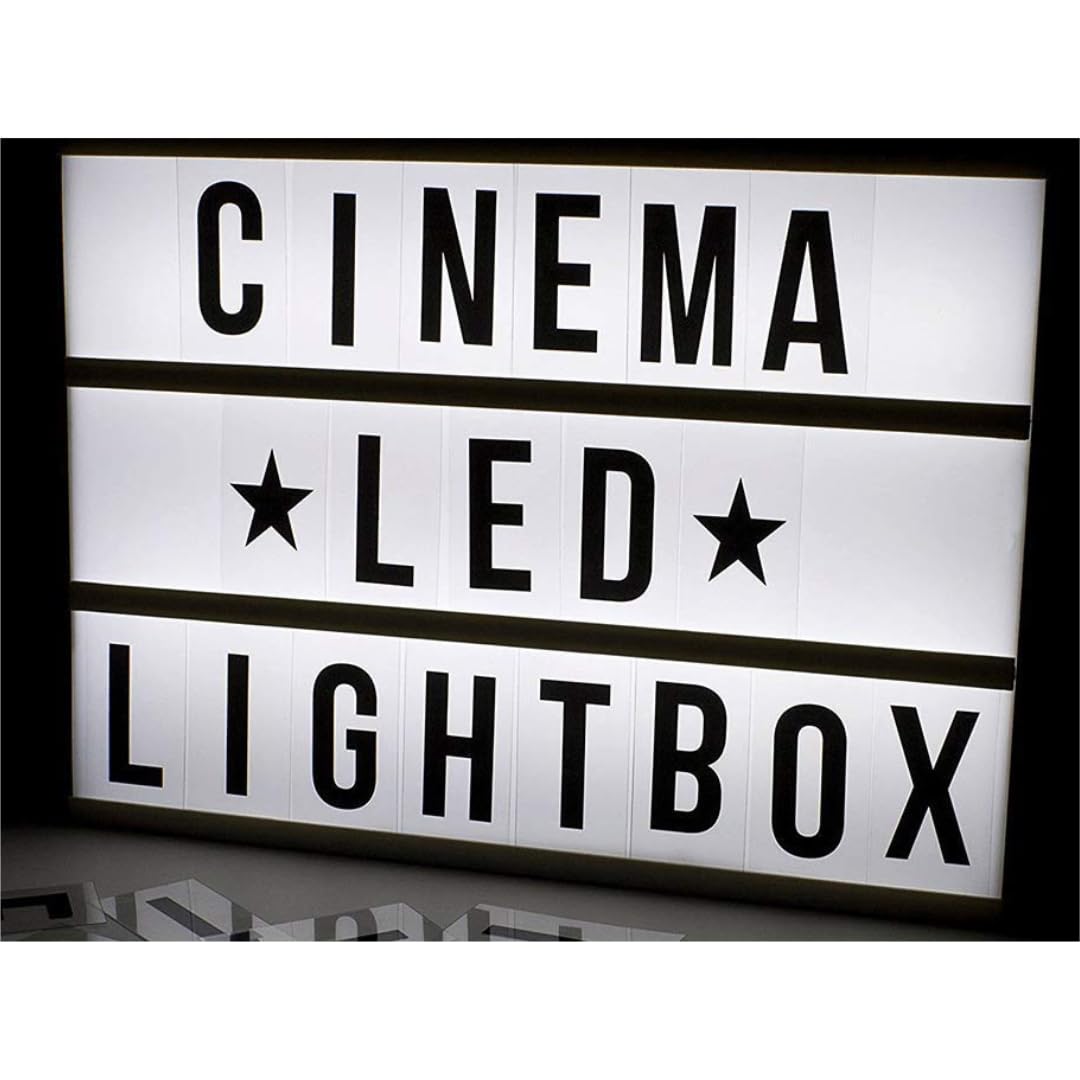 Cinematic Light Box -USB or Battery Operated - Black (Black, A4)