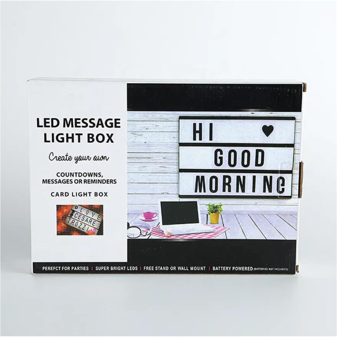 Cinematic Light Box -USB or Battery Operated - Black (Black, A4)