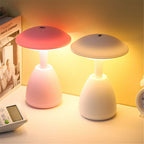 Minimalist Mushroom LED Desk Lamp – Smart Touch Control Bedside Night Light with Adjustable Warm & Ambient Glow