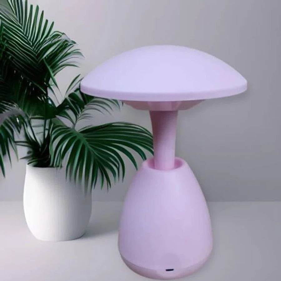 Minimalist Mushroom LED Desk Lamp – Smart Touch Control Bedside Night Light with Adjustable Warm & Ambient Glow