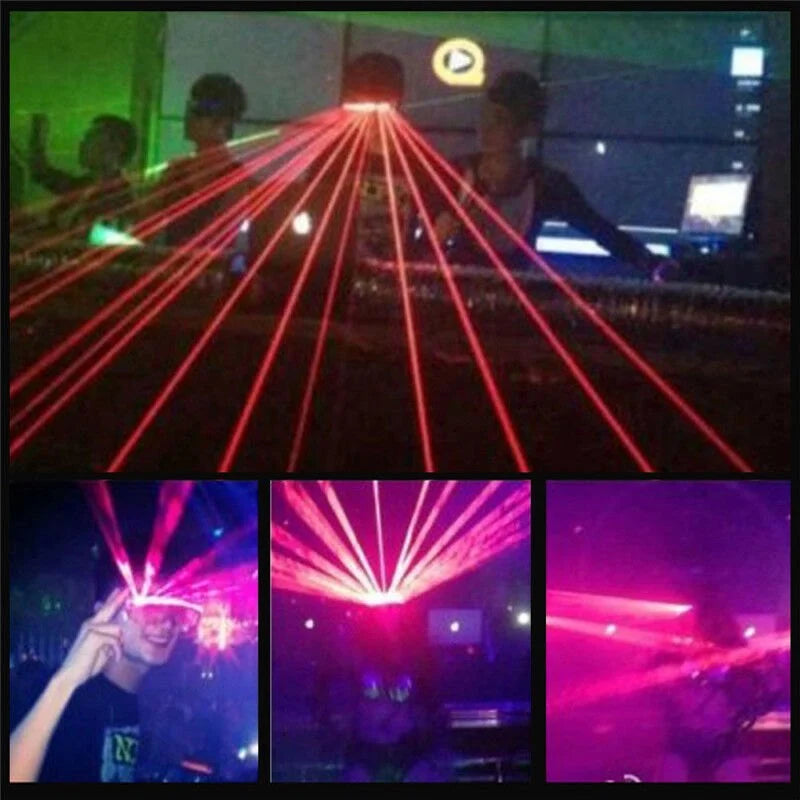 ZYOZ Laser Party Goggles – Rechargeable DJ Laser Glasses for Rave, Festival & Night Events