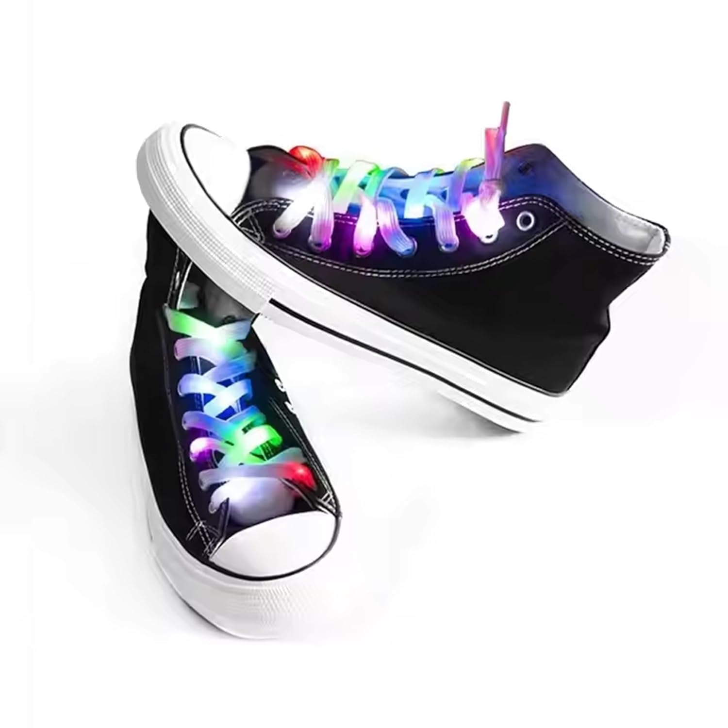 ZYOZ High Visibility Soft Nylon Light Up Shoelace with 3 Modes for Night Safety Running Biking, Or Cool Disco Party, Cosplay, Hip-hop Dance (1 Pair) Secondary image