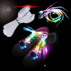 High Visibility Soft Nylon Light Up Shoelace with 3 Modes for Night Safety Running Biking, Or Cool Disco Party, Cosplay, Hip-hop Dance (1 Pair)