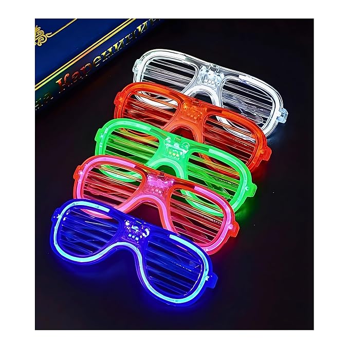 Zyoz  LED Shutter Glasses Aviator Style – Neon Light Up Rave Shades