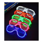 Zyoz  LED Shutter Glasses Aviator Style – Neon Light Up Rave Shades