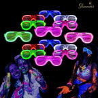 Zyoz  LED Shutter Glasses Aviator Style – Neon Light Up Rave Shades
