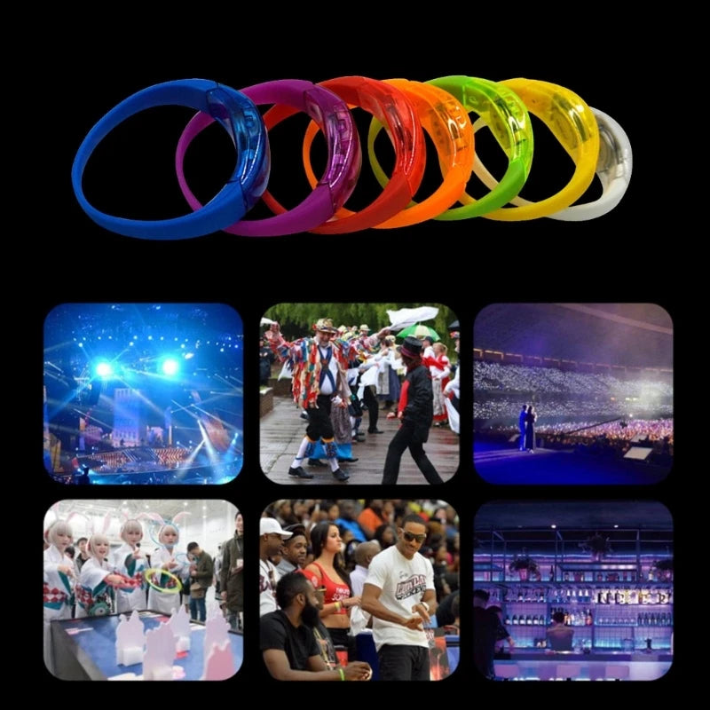 Zyoz Premium LED Light-Up Bracelets | Glow-in-the-Dark Party & Concert Wristbands
