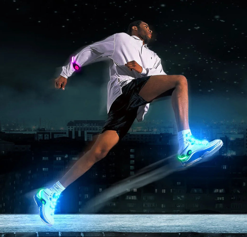 LED Shoe Clip Safety Lights for Night Running, Cycling & Walking High-Visibility Safety Lights 1 pc