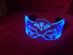 ZYOZ Premium LED Masquerade Mask – Light Up Cyberpunk Party Glasses
