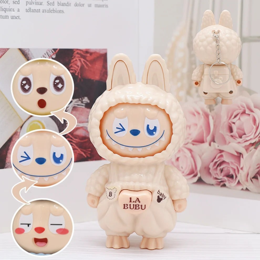 ZYOZ Keychain Face Change 1pc Random Colour Multi colour Key Chain (random colour) Secondary image