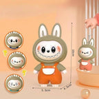 Labub Keychain Face Change 1pc Random Colour Multicolour Key Chain (random colour)