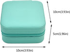 Leather Small Jewelry Box For Necklace, Bracelet, Pendant, Earring Travel Portable Jewelry Case