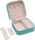 Leather Small Jewelry Box For Necklace, Bracelet, Pendant, Earring Travel Portable Jewelry Case