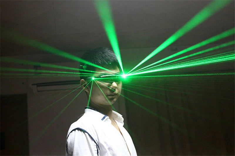 Led Laser Goggles Green Beams DJ Party Stage