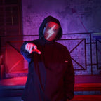 Zyoz Smart LED Face Mask Bluetooth App Controlled Light-Up Mask for DJ, Raves & Halloween