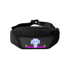 ZYOZ Smart LED Sling Bag – Premium Pixel Art Crossbody Chest Bag with App Control | Waterproof Fanny Pack Waist Belt Bag with Programmable LED Screen Display for Travel, Festivals & Cycling (Black) 1pc