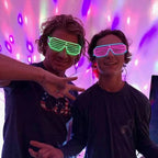 ZYOZ LED Shutter Party Glasses – Neon Light Up Rave Glasses for Festivals, DJ Nights & Events 1 pc (Random Color)