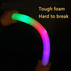 Foam Glow Sticks Bulk ,Glow in the Dark Party Supplies with 3 Modes Colorful Flashing for Party Birthday Concert Halloween Christma (set of 5 )s