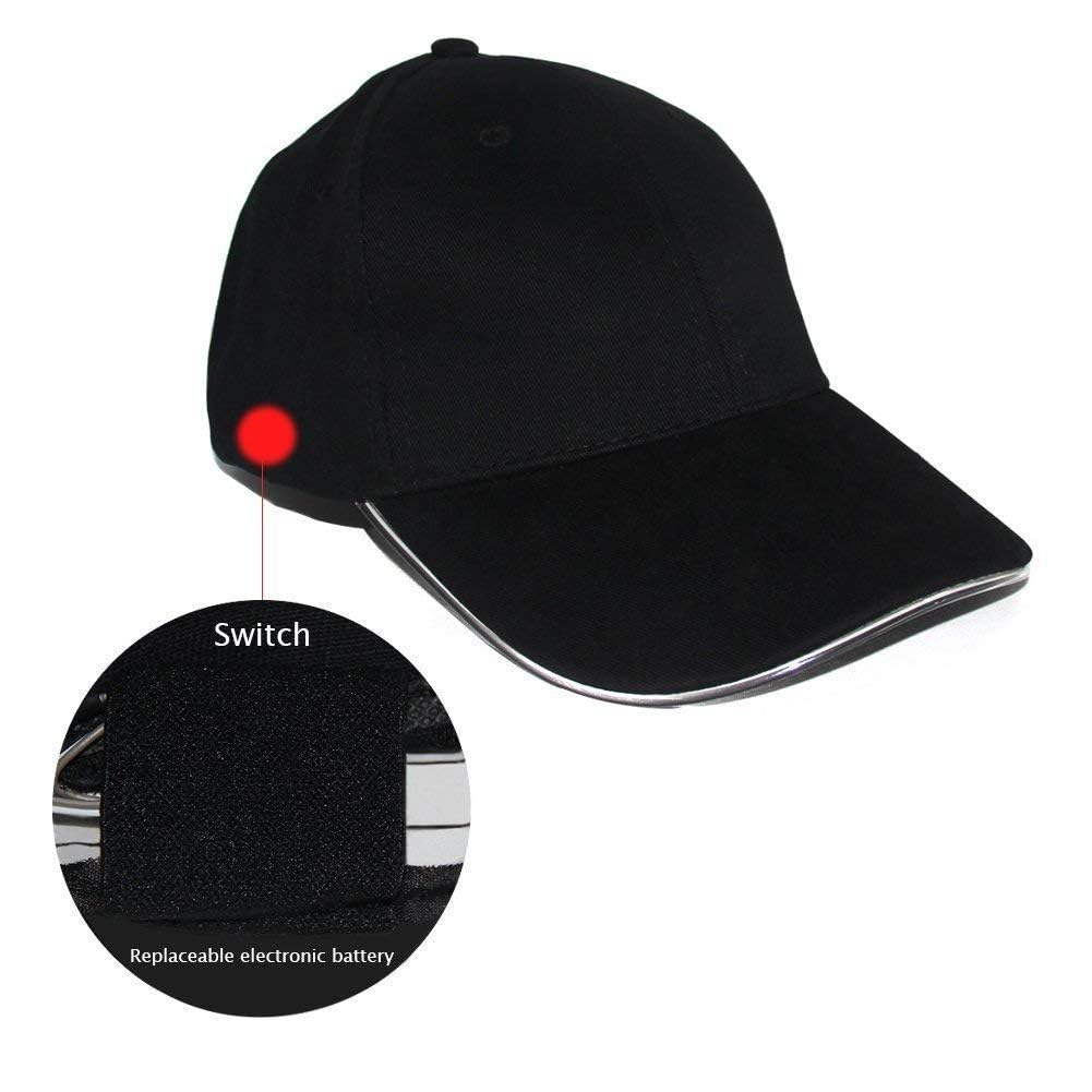 Colour Changing Luminous Multicolored Led Party Cap Battery Operated Dancing Led Cap For Disco Weddings DJ Party Musical Night Events 1pc (Multicolored Led Party Cap) Main image