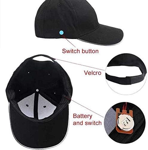 ZYOZ LED Glow Baseball Cap – Adjustable Light Up Hat for Raves, Festivals & Night Out