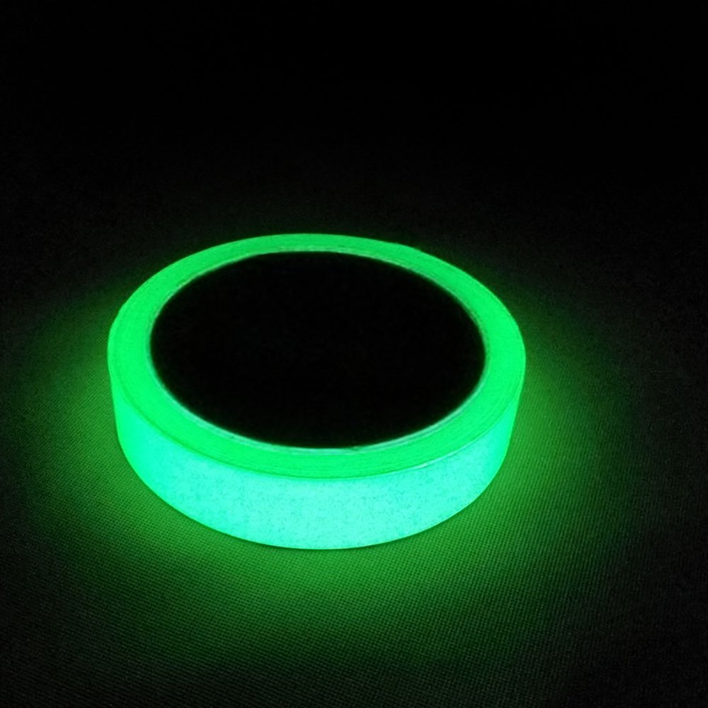 Power Glow Tape-Neon Glow in The Dark Gaffer Tape|Fluorescent & Light Reflective Tape|Bright for Black Rooms & Dark Areas|Safety Use to Mark Stairs,Railings,Doorways & Exits|1 inchx15' Roll