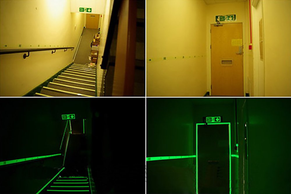 Power Glow Tape-Neon Glow in The Dark Gaffer Tape|Fluorescent & Light Reflective Tape|Bright for Black Rooms & Dark Areas|Safety Use to Mark Stairs,Railings,Doorways & Exits|1 inchx15' Roll