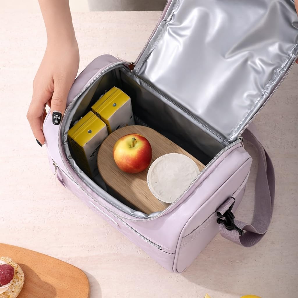 Insulated Lunch Bag for Office Men & Women (8 litres) | Thermal Tiffin Lunch Box Carry Bag | Waterproof Cooler Tote for Work, School & Travel | Reusable Lunch Storage Bag