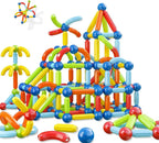 Magnetic Sticks Building Blocks for Kids Toys for Girls | Magnetic Toys for Boys Age 3+ Year 4 5 6 7 8 10 12 14 Old Educational Stem Learning Magnet Stick with Balls Game Set (36 PCS)