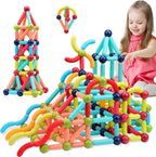 Magnetic Sticks Building Blocks for Kids Toys for Girls | Magnetic Toys for Boys Age 3+ Year 4 5 6 7 8 10 12 14 Old Educational Stem Learning Magnet Stick with Balls Game Set (36 PCS)