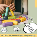 Magnetic Sticks Building Blocks for Kids Toys for Girls | Magnetic Toys for Boys Age 3+ Year 4 5 6 7 8 10 12 14 Old Educational Stem Learning Magnet Stick with Balls Game Set (36 PCS)