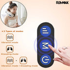 Rechargeble U-Shaped Travel Neck Massage Pillow | Three Speed Intensity Modes | Therapeutic Vibration | Cervical Pain Relief | Deep Kneading Massage | Memory Foam