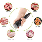 ZYOZ Meat Tenderizer Tool Profession Kitchen Gadgets Jacquard Meat Tenderizers Stainless Steel Meat Tenderizer Needle Best for Tenderizing,BBQ,Marinade & Flavor Maximizer