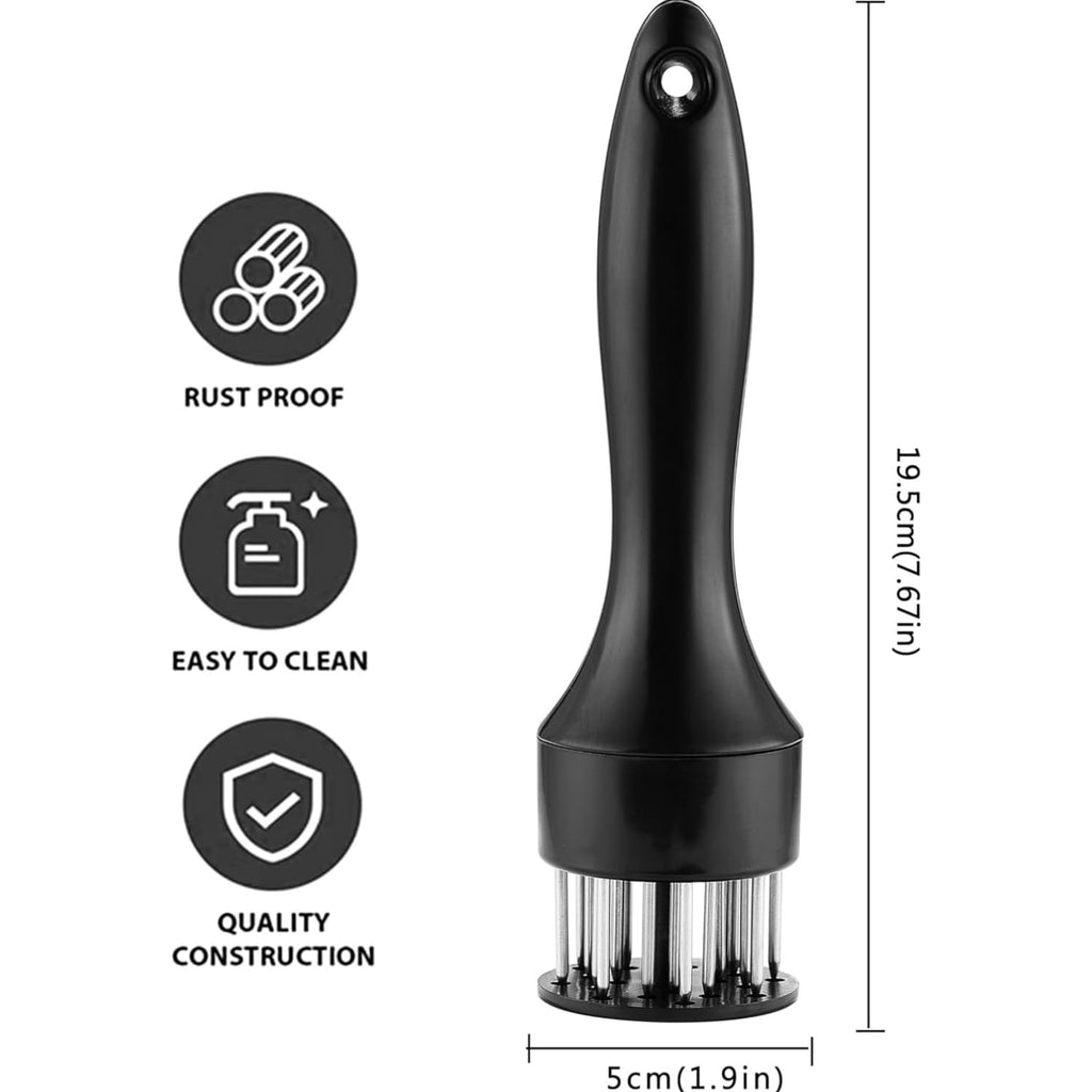 ZYOZ Meat Tenderizer Tool Profession Kitchen Gadgets Jacquard Meat Tenderizers Stainless Steel Meat Tenderizer Needle Best for Tenderizing,BBQ,Marinade & Flavor Maximizer