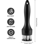 ZYOZ Meat Tenderizer Tool Profession Kitchen Gadgets Jacquard Meat Tenderizers Stainless Steel Meat Tenderizer Needle Best for Tenderizing,BBQ,Marinade & Flavor Maximizer